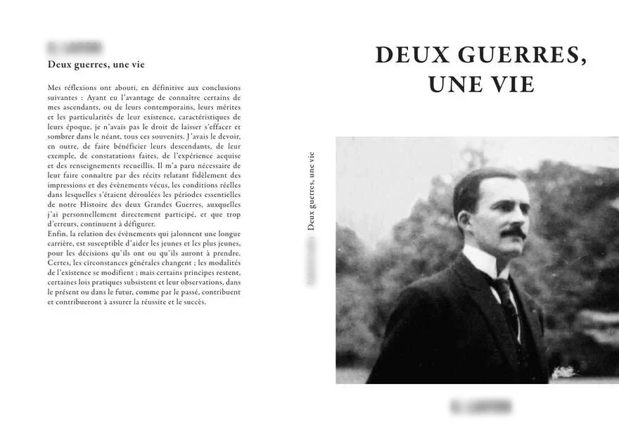 Couverture à plat : quatrième, dos et première